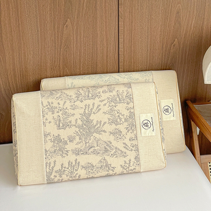 她喜爱枕芯 2026新款风韵棉麻记忆枕头枕芯 风韵灰