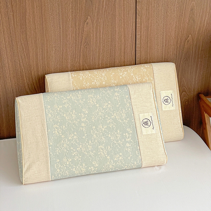 她喜爱枕芯 2026新款风韵棉麻记忆枕头枕芯 风韵绿