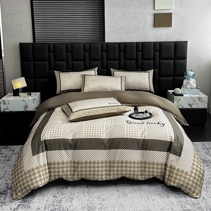 91家纺网 家纺一手货源 找家纺 （总）奥汀洛家纺 2026新款轻奢数码印花冰丝四件套