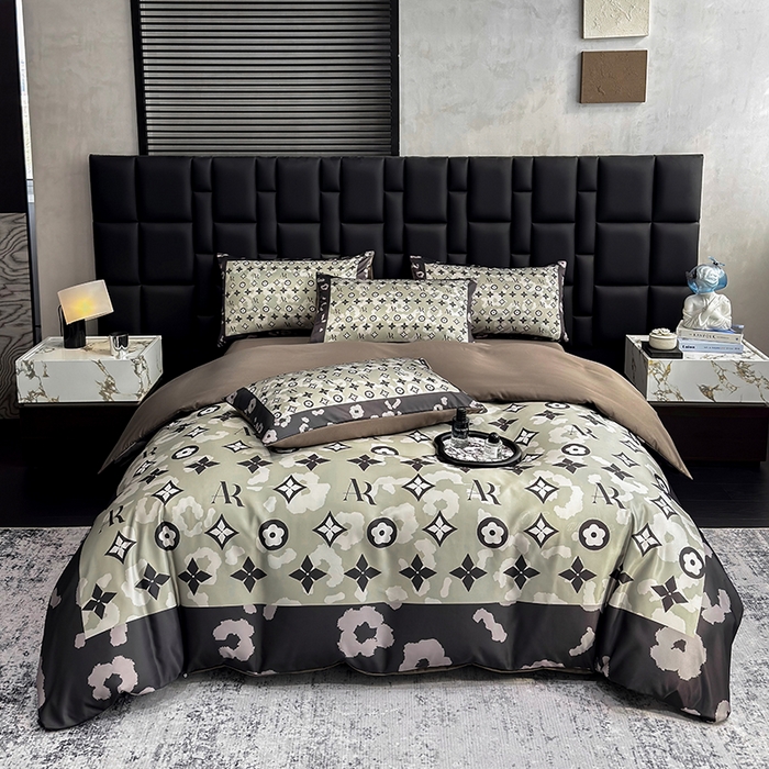 91家纺网 家纺一手货源 找家纺 （总）奥汀洛家纺 2026新款轻奢数码印花冰丝四件套