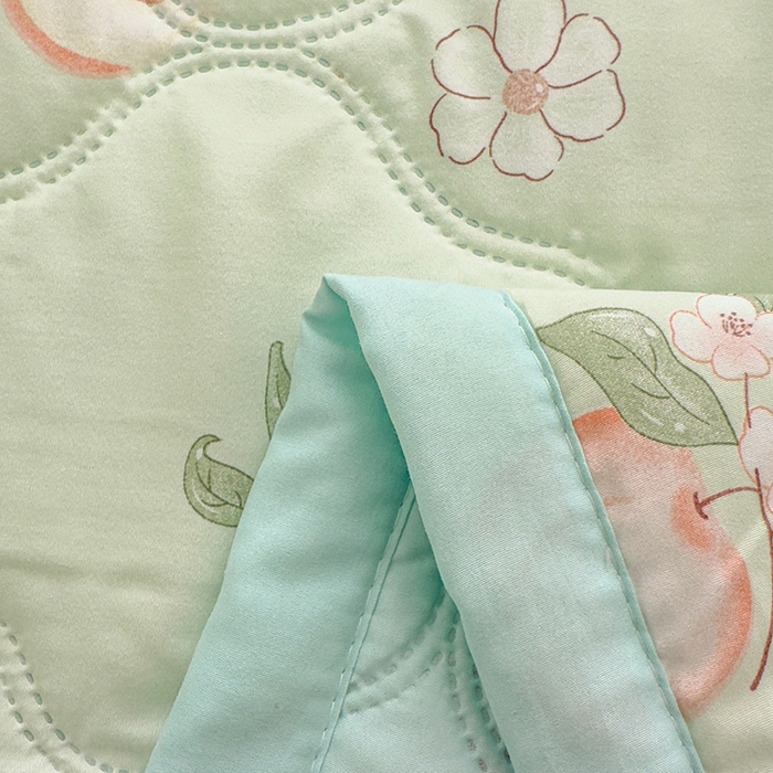 91家纺网 家纺一手货源 找家纺 坦客毯业 2026新款超声波夏凉被印花水洗棉夏被供货批发赠品礼品被便宜夏被 蜜桃世界