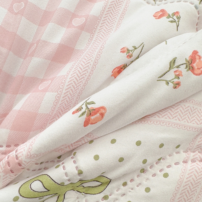 91家纺网 家纺一手货源 找家纺 坦客毯业 2026新款超声波夏凉被印花水洗棉夏被供货批发赠品礼品被便宜夏被 拼拼乐