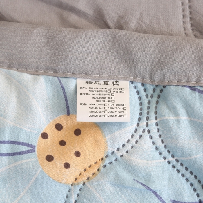 91家纺网 家纺一手货源 找家纺 坦客毯业 2026新款超声波夏凉被印花水洗棉夏被供货批发赠品礼品被便宜夏被 甜美花香