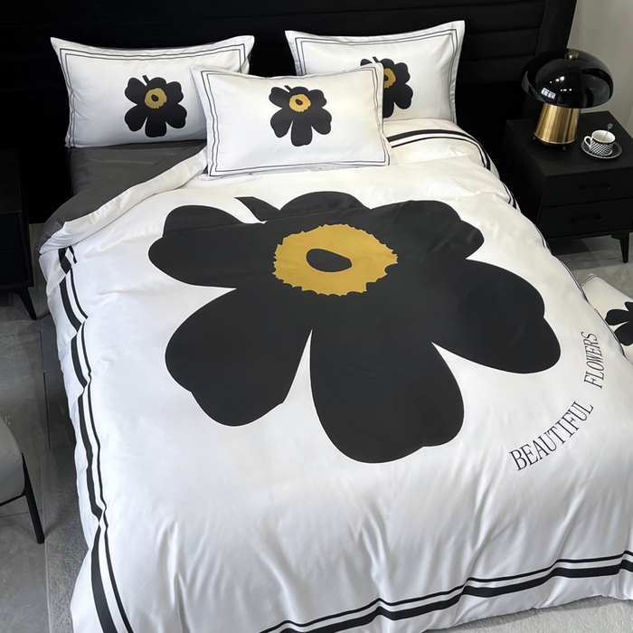 91家纺网 家纺一手货源 找家纺 奥汀洛家纺 2026新款轻奢数码印花冰丝四件套 冰丝-花享