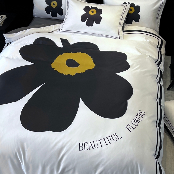 91家纺网 家纺一手货源 找家纺 奥汀洛家纺 2026新款轻奢数码印花冰丝四件套 冰丝-花享