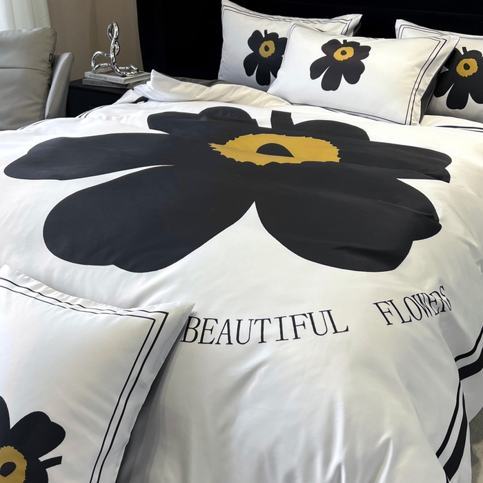 91家纺网 家纺一手货源 找家纺 奥汀洛家纺 2026新款轻奢数码印花冰丝四件套 冰丝-花享