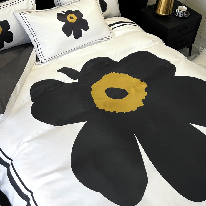 91家纺网 家纺一手货源 找家纺 奥汀洛家纺 2026新款轻奢数码印花冰丝四件套 冰丝-花享