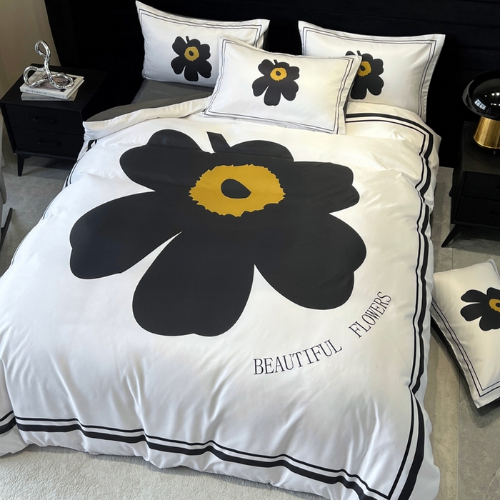 91家纺网 家纺一手货源 找家纺 奥汀洛家纺 2026新款轻奢数码印花冰丝四件套 冰丝-花享