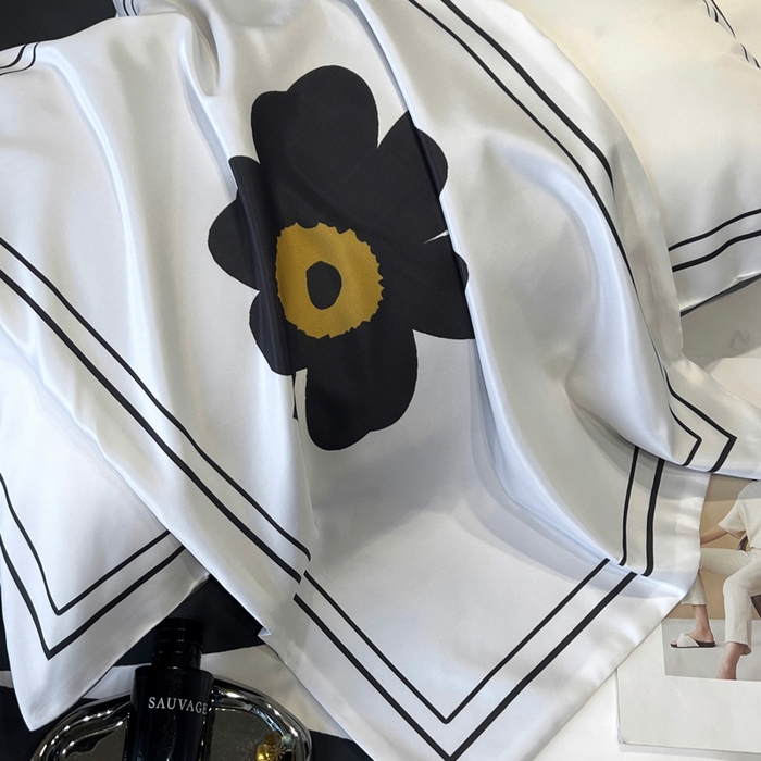 91家纺网 家纺一手货源 找家纺 奥汀洛家纺 2026新款轻奢数码印花冰丝四件套 冰丝-花享