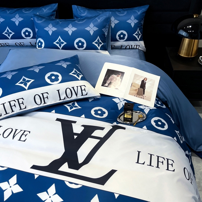 91家纺网 家纺一手货源 找家纺 奥汀洛家纺 2026新款轻奢数码印花冰丝四件套 冰丝-路易