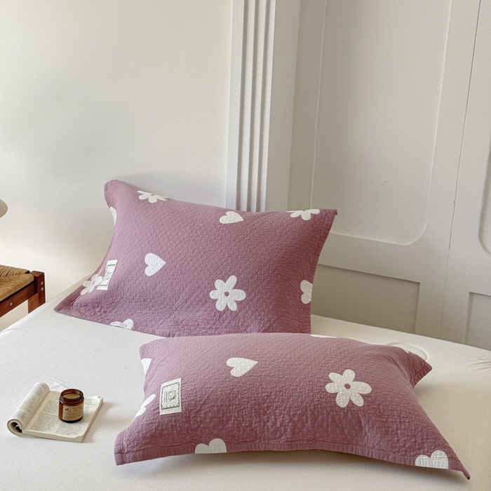 91家纺网 家纺一手货源 找家纺 乐家毛巾被（工厂自产自销） 2026新款精梳安心棉全棉纯棉色织提花枕巾单枕巾枕巾单件 花叙枕巾