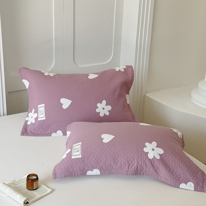 91家纺网 家纺一手货源 找家纺 乐家毛巾被（工厂自产自销） 2026新款精梳安心棉全棉纯棉色织提花枕巾单枕巾枕巾单件 花叙枕巾