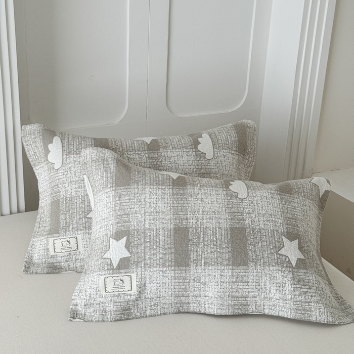 乐家毛巾被（工厂自产自销） 2026新款精梳安心棉全棉纯棉色织提花枕巾单枕巾枕巾单件 晚安枕巾