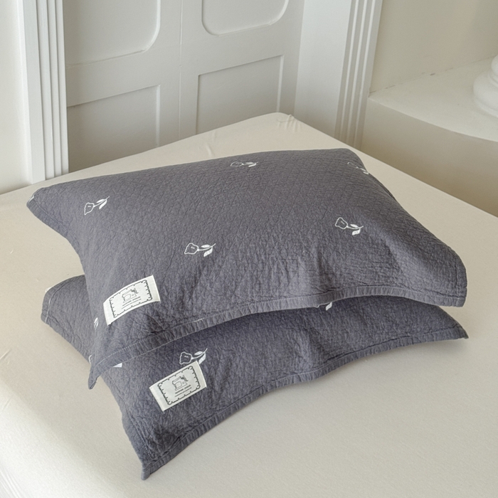 91家纺网 家纺一手货源 找家纺 乐家毛巾被（工厂自产自销） 2026新款精梳安心棉全棉纯棉色织提花枕巾单枕巾枕巾单件 小碎花眠枕巾