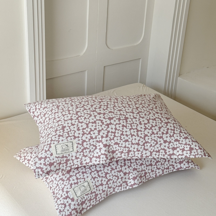 91家纺网 家纺一手货源 找家纺 乐家毛巾被（工厂自产自销） 2026新款精梳安心棉全棉纯棉色织提花枕巾单枕巾枕巾单件 繁花枕巾