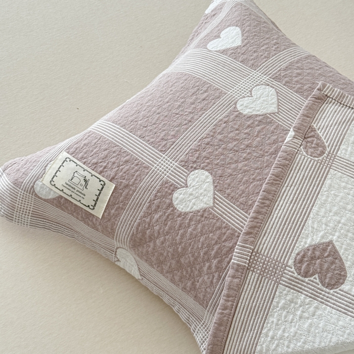 91家纺网 家纺一手货源 找家纺 乐家毛巾被（工厂自产自销） 2026新款精梳安心棉全棉纯棉色织提花枕巾单枕巾枕巾单件 心花枕巾