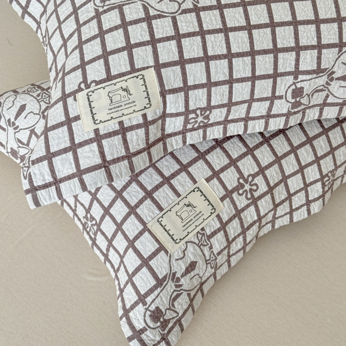 91家纺网 家纺一手货源 找家纺 乐家毛巾被（工厂自产自销） 2026新款精梳安心棉全棉纯棉色织提花枕巾单枕巾枕巾单件 墨镜鸭枕巾