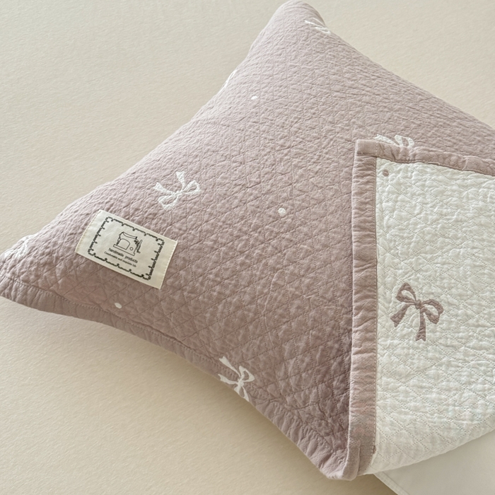 91家纺网 家纺一手货源 找家纺 乐家毛巾被（工厂自产自销） 2026新款精梳安心棉全棉纯棉色织提花枕巾单枕巾枕巾单件 蝴蝶结枕巾