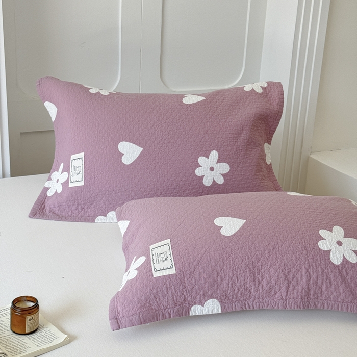 91家纺网 家纺一手货源 找家纺 乐家毛巾被（工厂自产自销） 2026新款精梳安心棉全棉纯棉色织提花枕巾单枕巾枕巾单件 花叙枕巾