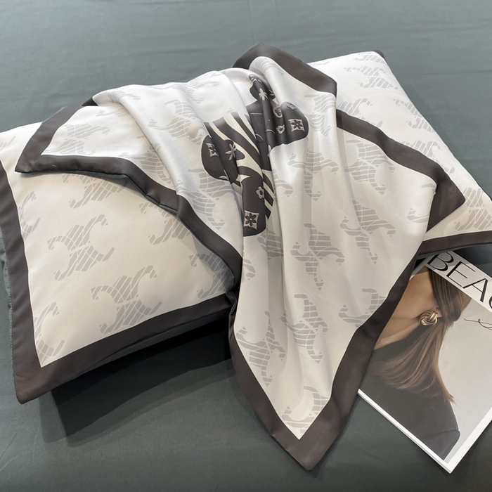 91家纺网 家纺一手货源 找家纺 奥汀洛家纺 2026新款轻奢数码印花冰丝四件套 冰丝-奶油熊