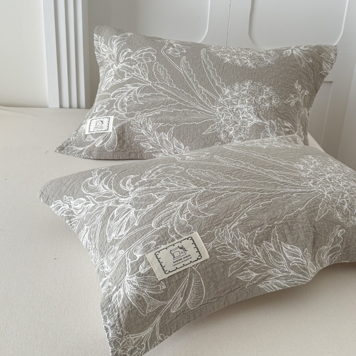 91家纺网 家纺一手货源 找家纺 乐家毛巾被（工厂自产自销） 2026新款精梳安心棉全棉纯棉色织提花枕巾单枕巾枕巾单件 野间草木枕巾