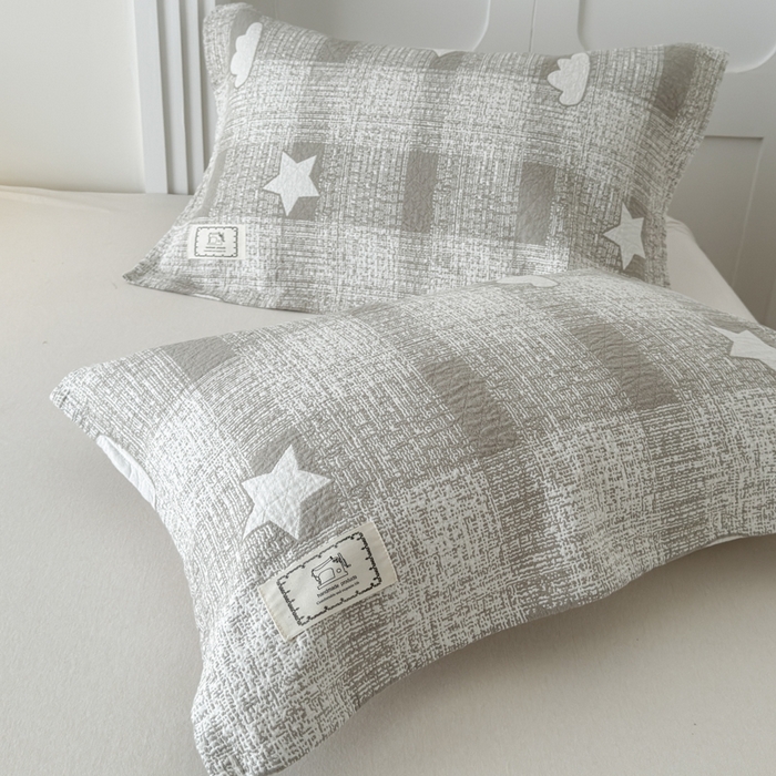 91家纺网 家纺一手货源 找家纺 乐家毛巾被（工厂自产自销） 2026新款精梳安心棉全棉纯棉色织提花枕巾单枕巾枕巾单件 晚安枕巾