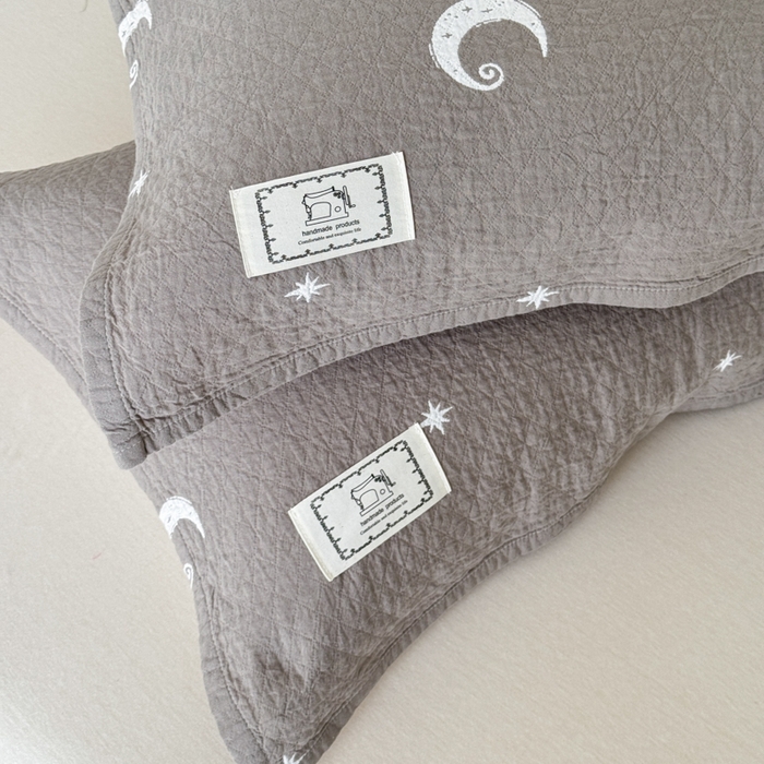 91家纺网 家纺一手货源 找家纺 乐家毛巾被（工厂自产自销） 2026新款精梳安心棉全棉纯棉色织提花枕巾单枕巾枕巾单件 星月枕巾