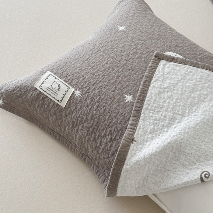 91家纺网 家纺一手货源 找家纺 乐家毛巾被（工厂自产自销） 2026新款精梳安心棉全棉纯棉色织提花枕巾单枕巾枕巾单件 星月枕巾