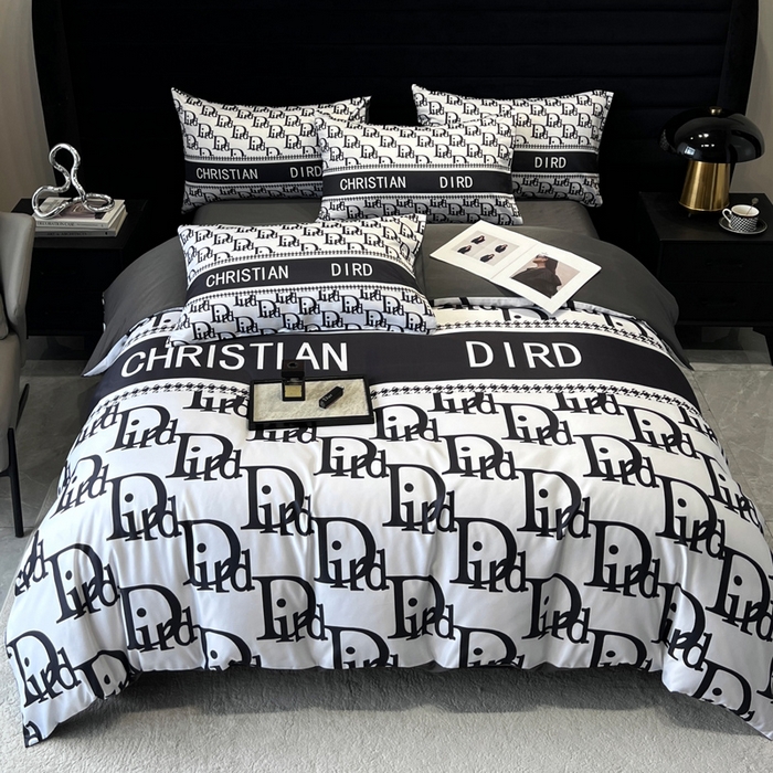 奥汀洛家纺 2026新款轻奢数码印花冰丝四件套 冰丝-森迪