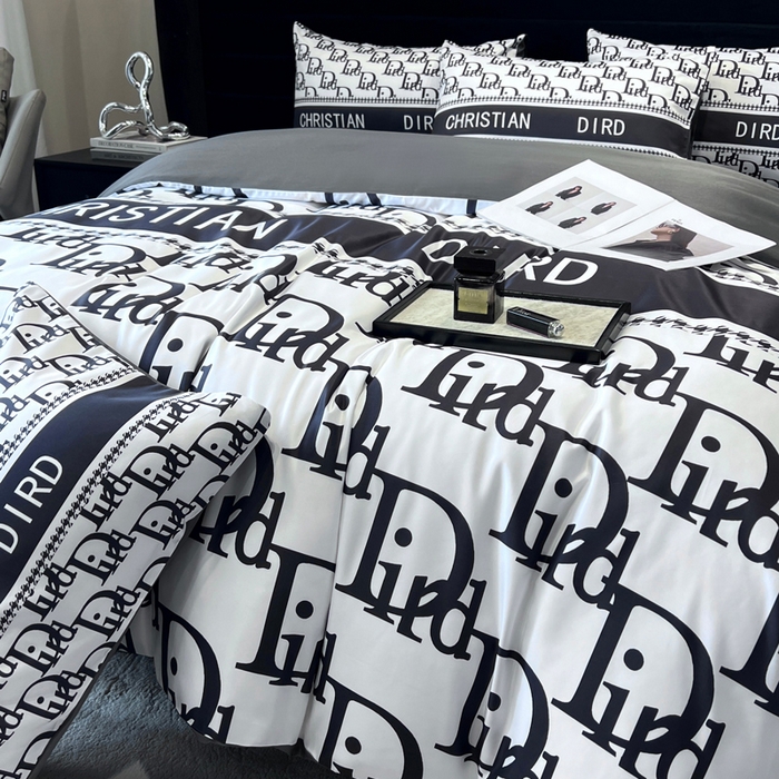 91家纺网 家纺一手货源 找家纺 奥汀洛家纺 2026新款轻奢数码印花冰丝四件套 冰丝-森迪