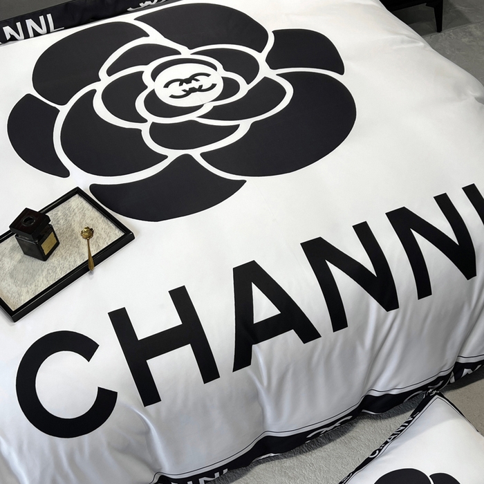 91家纺网 家纺一手货源 找家纺 奥汀洛家纺 2026新款轻奢数码印花冰丝四件套 冰丝-山茶