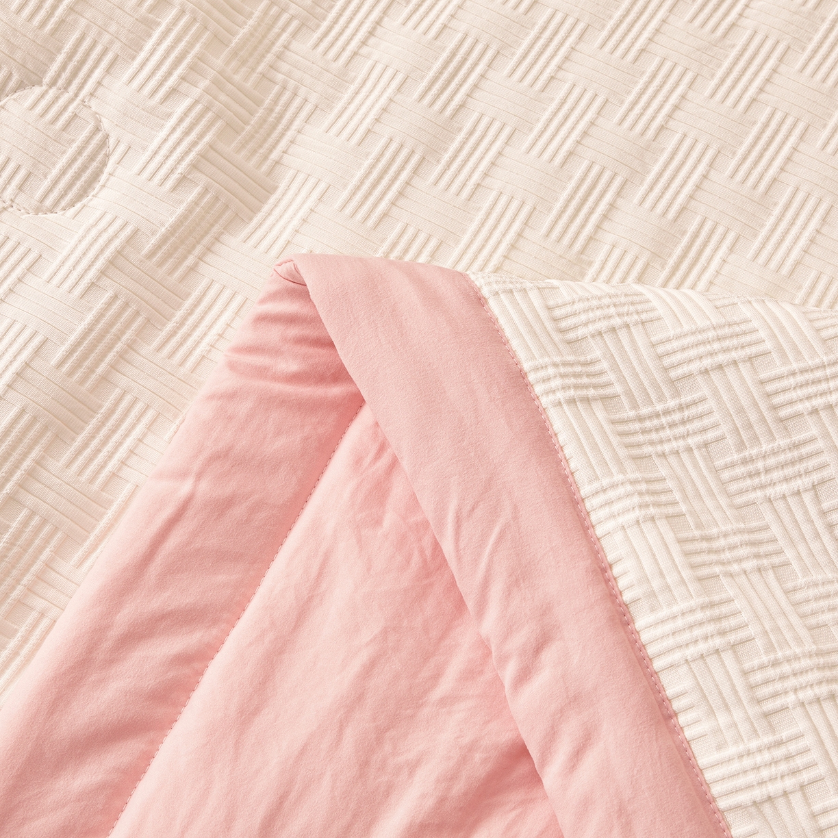 91家纺网 家纺一手货源 找家纺 （总）好睡棉 2026新款华夫格双拼夏被夏凉被空调被新疆棉花被子