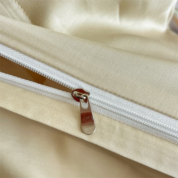 91家纺网 家纺一手货源 找家纺 蓝米卡夫 2026夏季新款60S天丝提花数码印花四件套（礼盒包装） 春之语-米