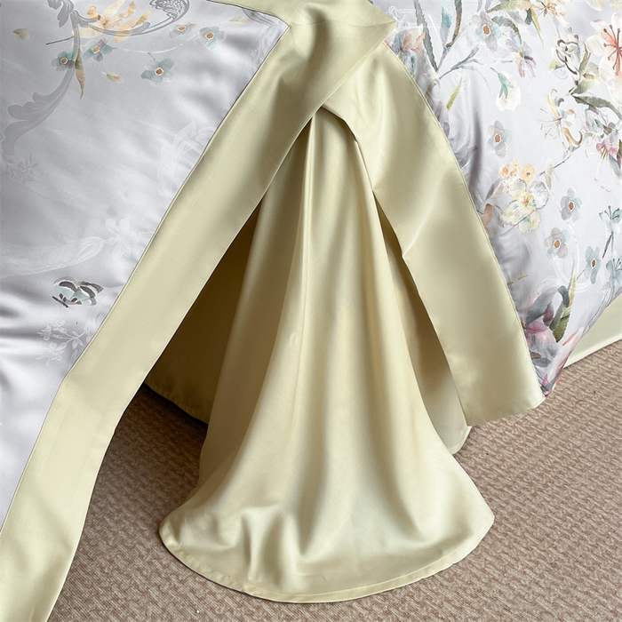 91家纺网 家纺一手货源 找家纺 （总）蓝米卡夫 2026夏季新款60S天丝提花数码印花四件套（礼盒包装）