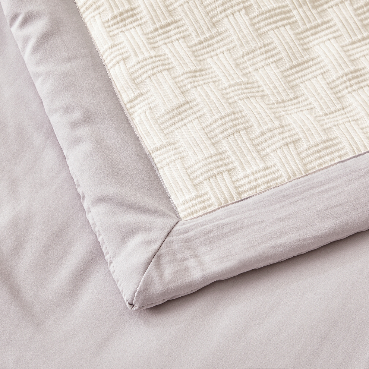 91家纺网 家纺一手货源 找家纺 好睡棉 2026新款华夫格双拼夏被夏凉被空调被新疆棉花被子 白拼灰