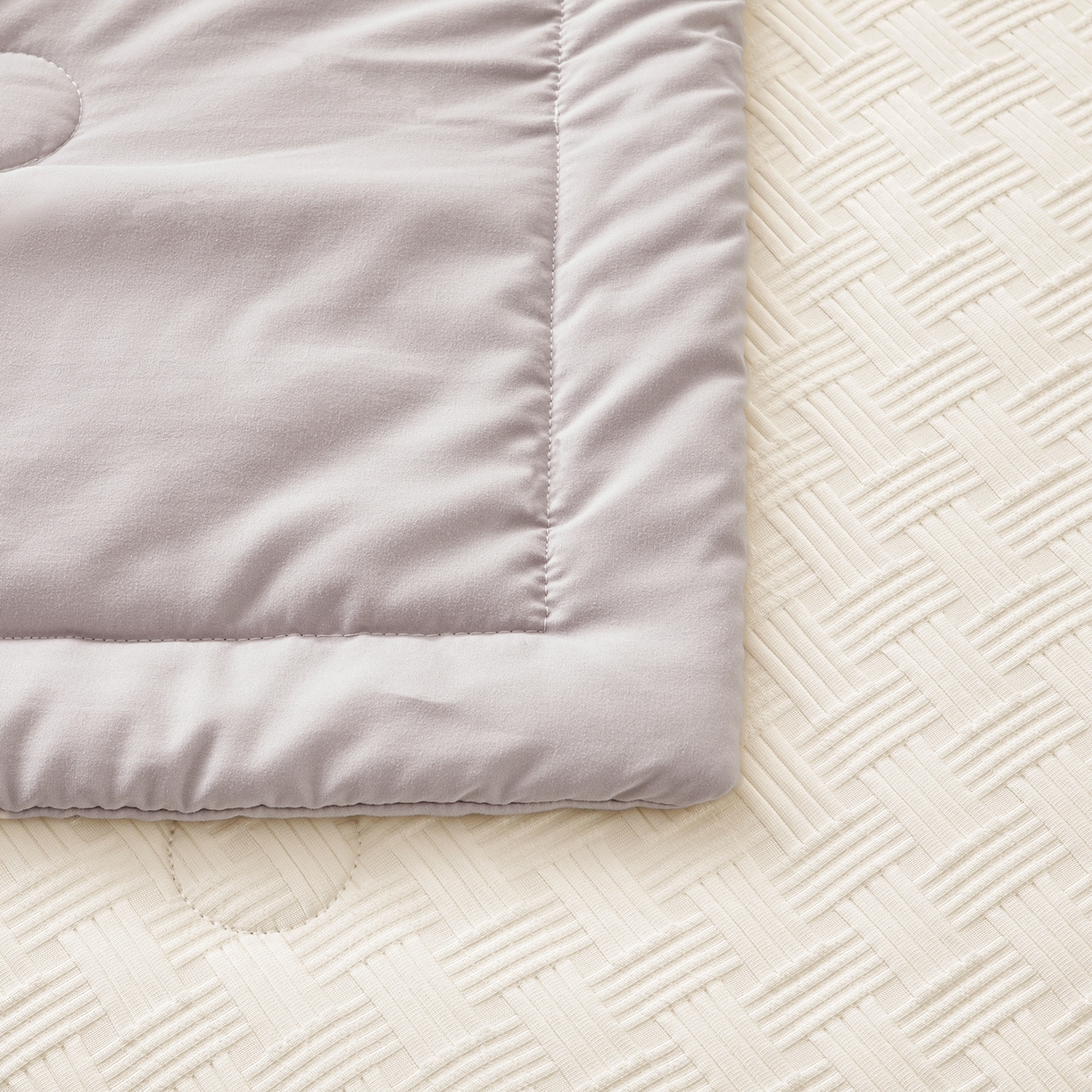 91家纺网 家纺一手货源 找家纺 好睡棉 2026新款华夫格双拼夏被夏凉被空调被新疆棉花被子 白拼灰