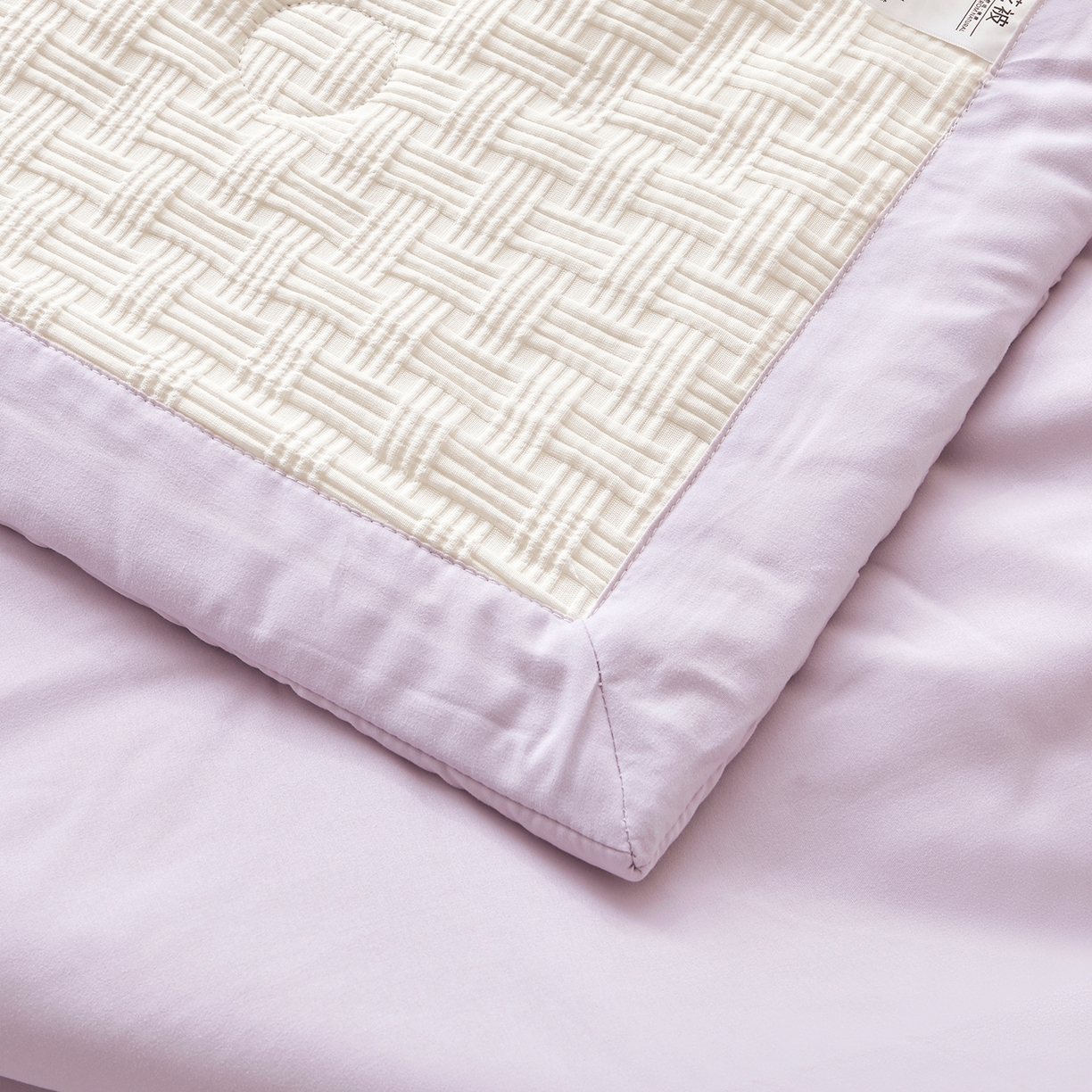 91家纺网 家纺一手货源 找家纺 好睡棉 2026新款华夫格双拼夏被夏凉被空调被新疆棉花被子 白拼紫