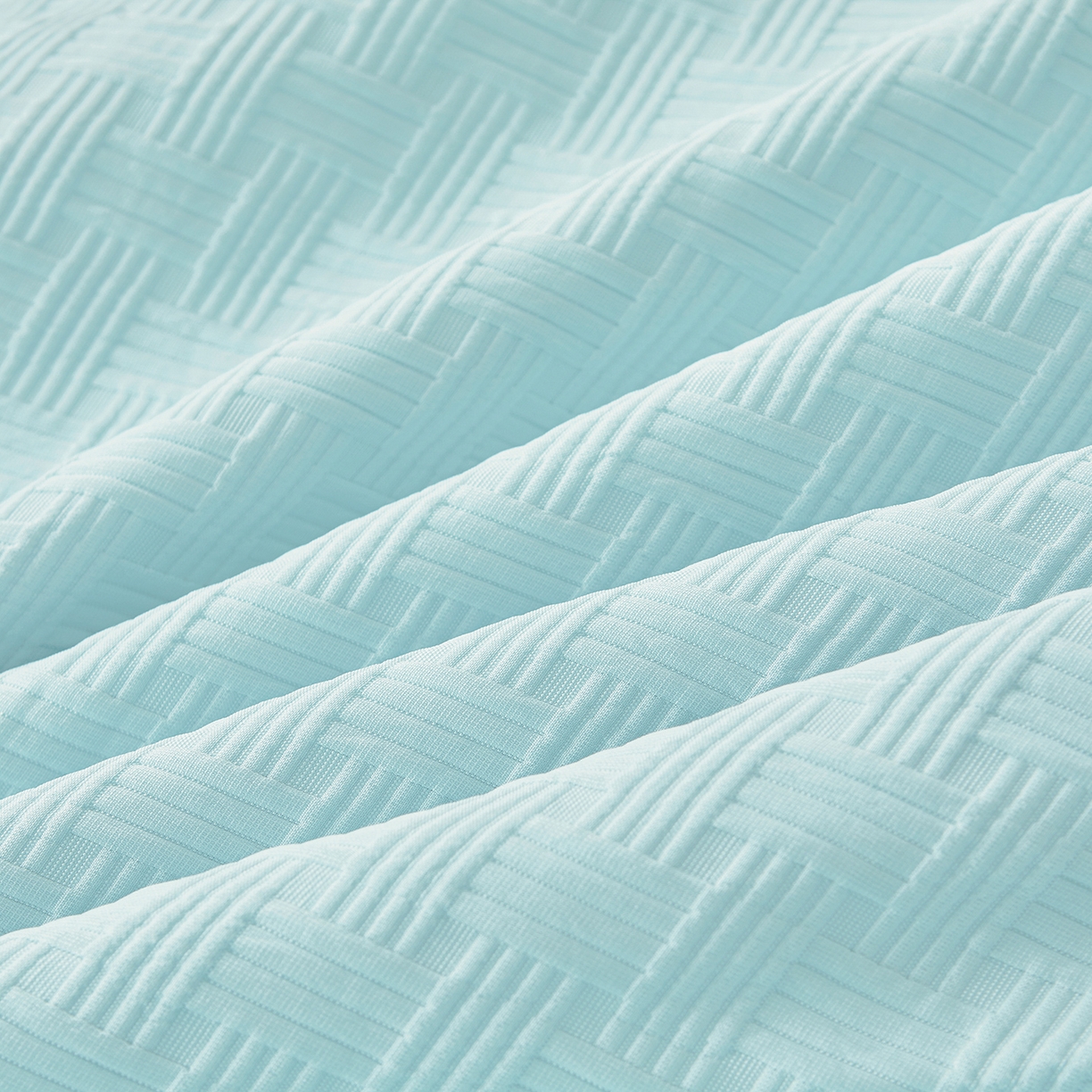 91家纺网 家纺一手货源 找家纺 好睡棉 2026新款华夫格双拼夏被夏凉被空调被新疆棉花被子 冰山蓝