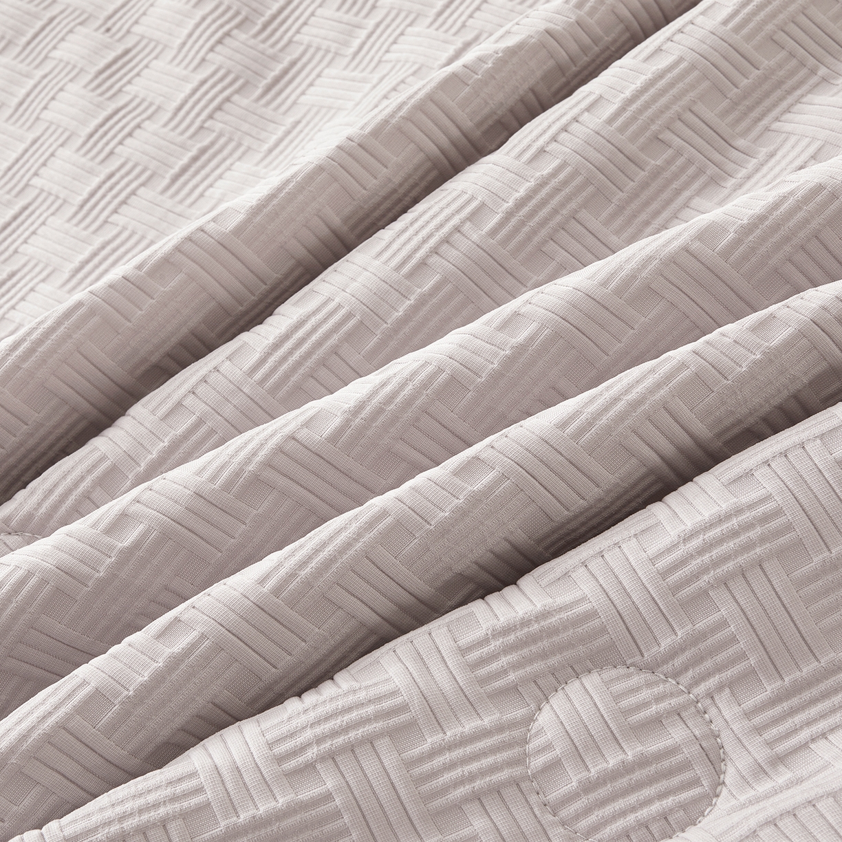 91家纺网 家纺一手货源 找家纺 好睡棉 2026新款华夫格双拼夏被夏凉被空调被新疆棉花被子 星月灰