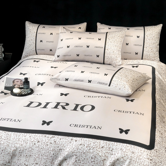 91家纺网 家纺一手货源 找家纺 奥汀洛家纺 2026新款轻奢数码印花冰丝四件套 海莉