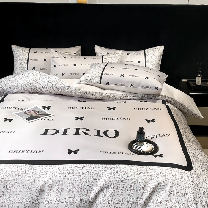 91家纺网 家纺一手货源 找家纺 奥汀洛家纺 2026新款轻奢数码印花冰丝四件套 海莉