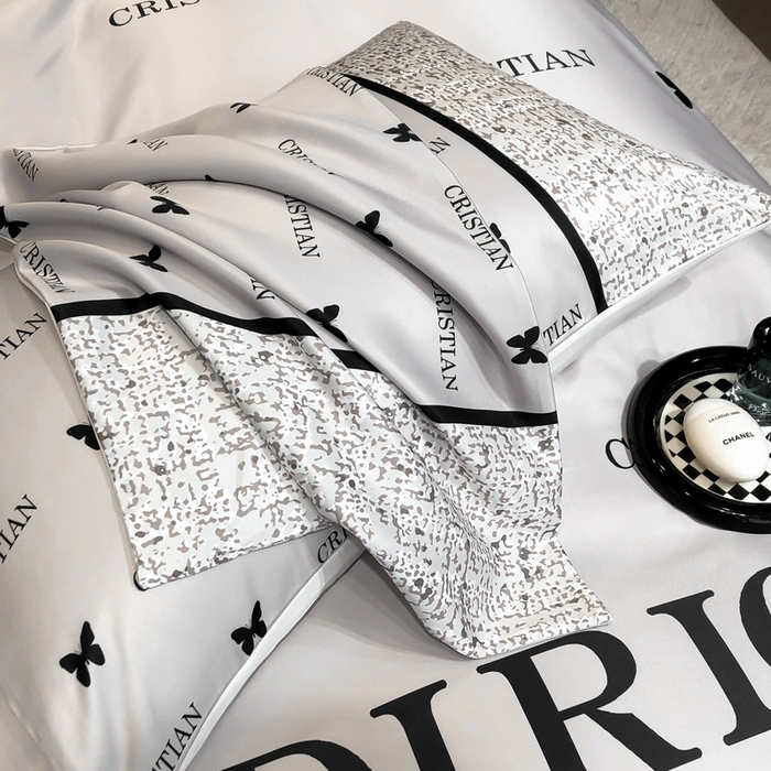 91家纺网 家纺一手货源 找家纺 奥汀洛家纺 2026新款轻奢数码印花冰丝四件套 海莉