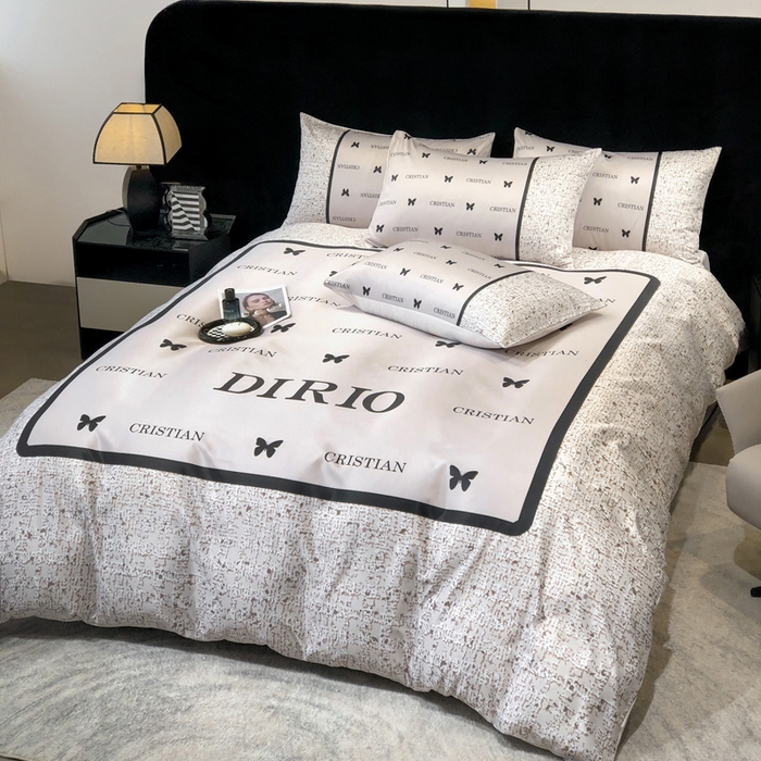 91家纺网 家纺一手货源 找家纺 奥汀洛家纺 2026新款轻奢数码印花冰丝四件套 海莉