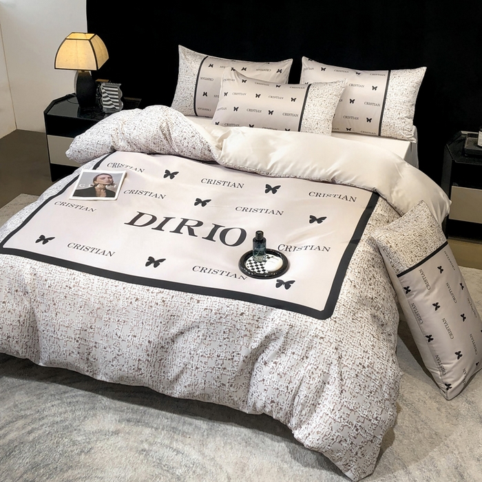 91家纺网 家纺一手货源 找家纺 奥汀洛家纺 2026新款轻奢数码印花冰丝四件套 海莉