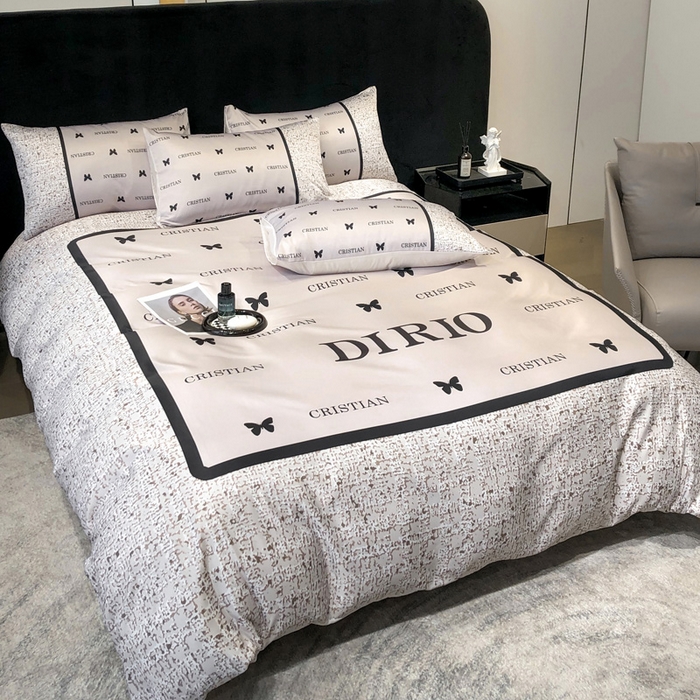 91家纺网 家纺一手货源 找家纺 奥汀洛家纺 2026新款轻奢数码印花冰丝四件套 海莉