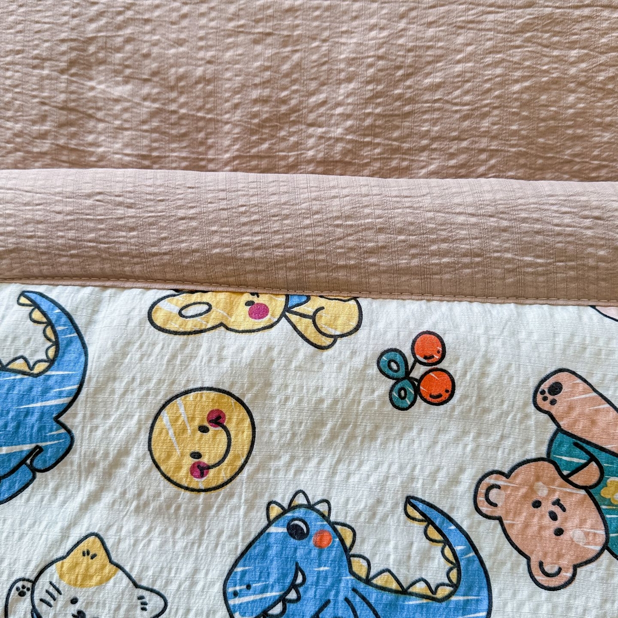 91家纺网 家纺一手货源 找家纺 卡斯诺家纺馆 2026新款皱皱棉双层纱夏被四件套下载文件包含买家秀 动物之家