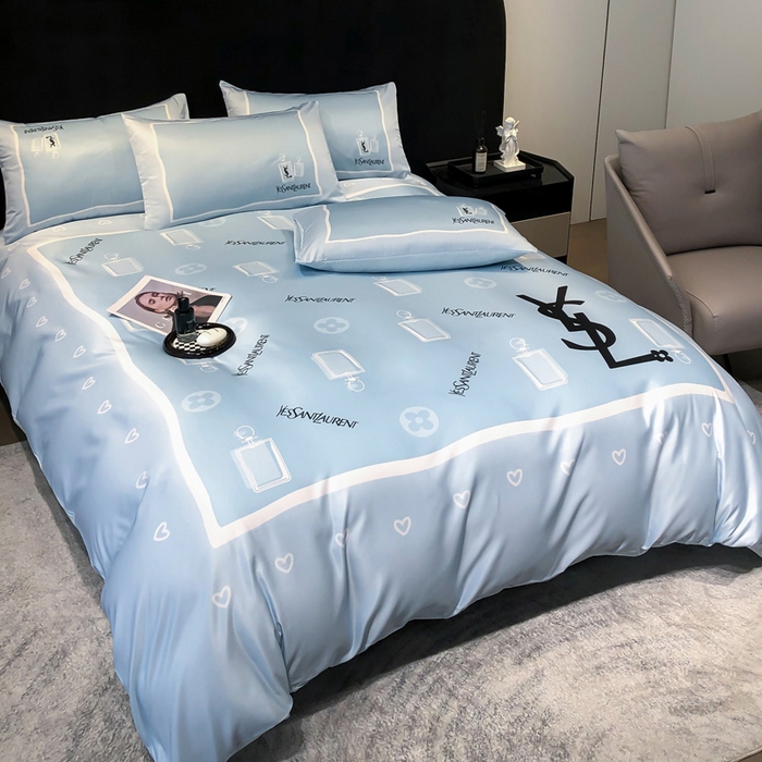 91家纺网 家纺一手货源 找家纺 奥汀洛家纺 2026新款轻奢数码印花冰丝四件套 罗兰