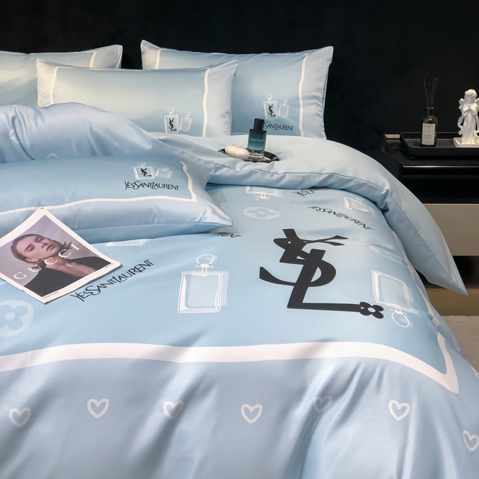 91家纺网 家纺一手货源 找家纺 奥汀洛家纺 2026新款轻奢数码印花冰丝四件套 罗兰