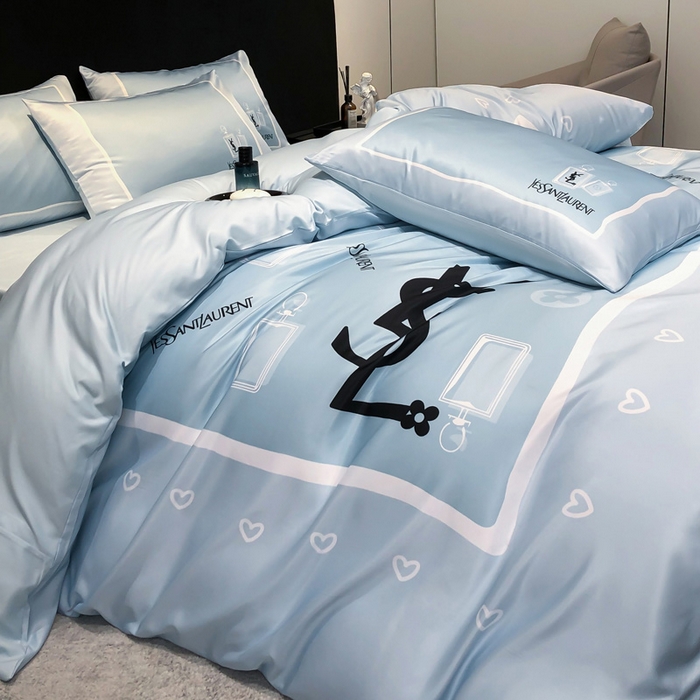 91家纺网 家纺一手货源 找家纺 奥汀洛家纺 2026新款轻奢数码印花冰丝四件套 罗兰