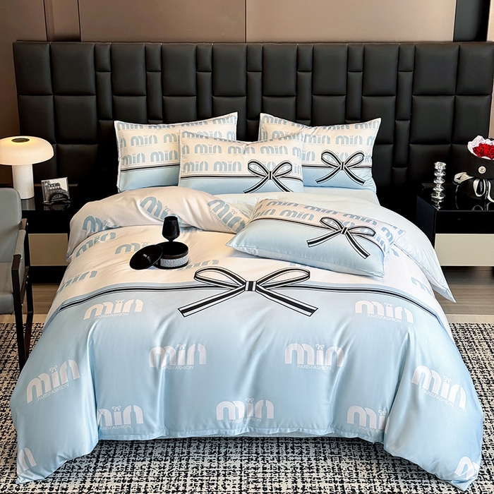 奥汀洛家纺 2026新款轻奢数码印花冰丝四件套 米兰